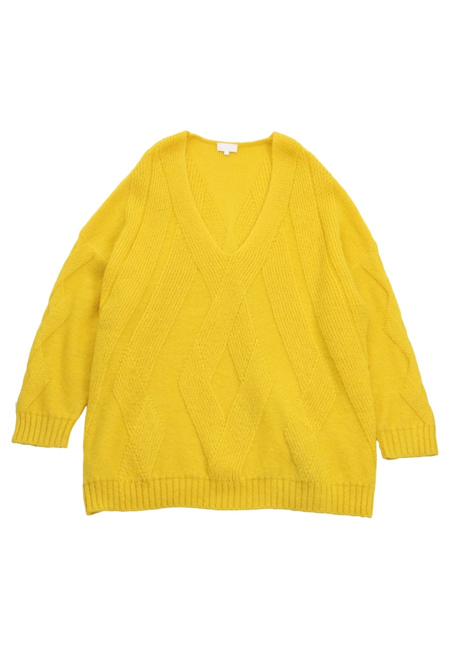 Women Lala Berlin | Pre-Loved Jumper Kabelia-L Saffron