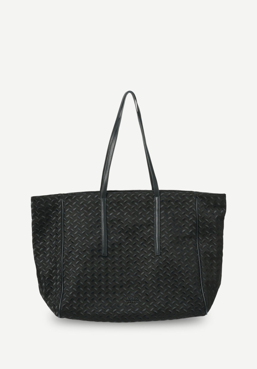 Women Lala Berlin | East West Tote Moira Heritage Suede Black