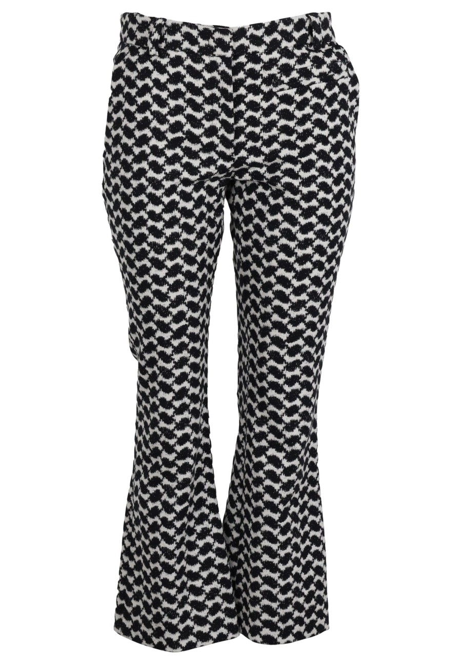 Women Lala Berlin | Pre-Loved Pants Faisa-S Kufiya Jacquard B/W