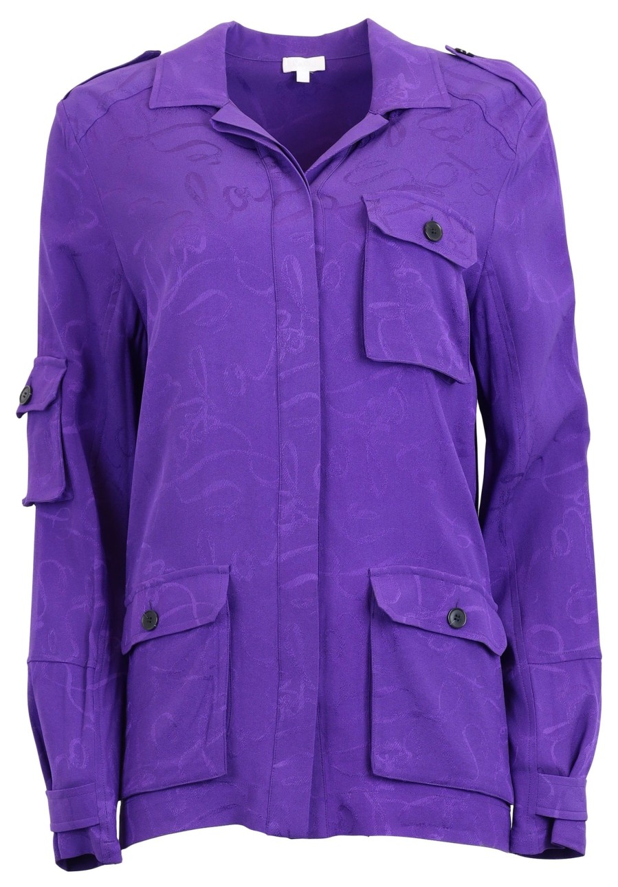 Women Lala Berlin | Pre-Loved Blouse Byron-L Purple