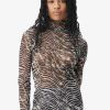 Women Lala Berlin | Longsleeve Carolyn Dark Zebra Shibori