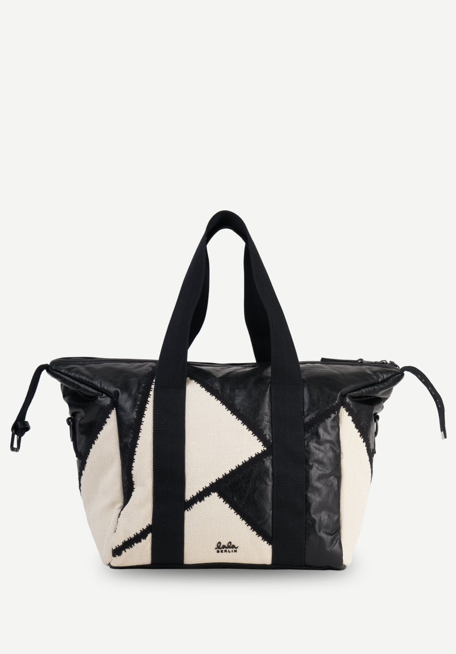 Women Lala Berlin | Weekender Maze Dark Egret Black