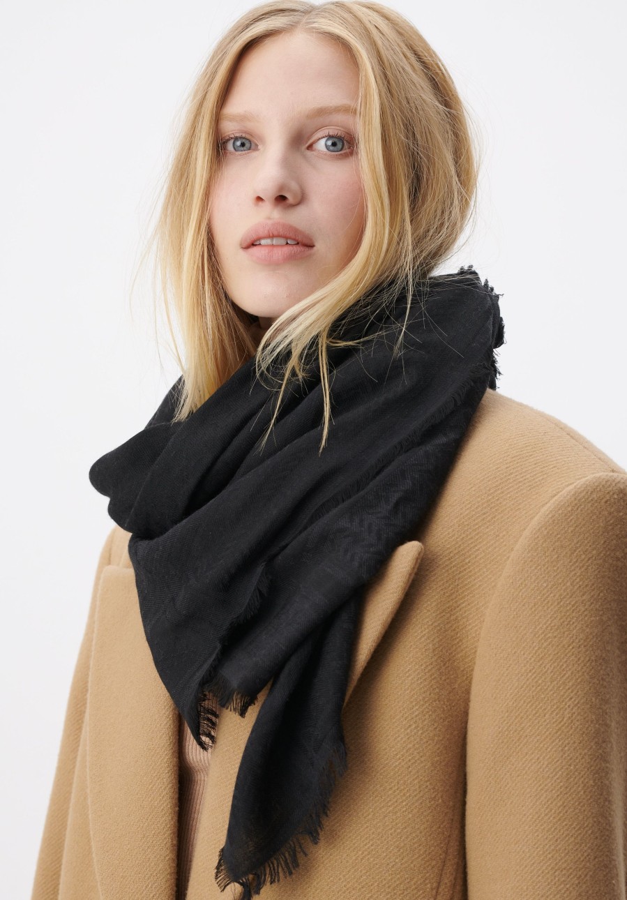 Women Lala Berlin | Scarf Aeryn Heritage Black