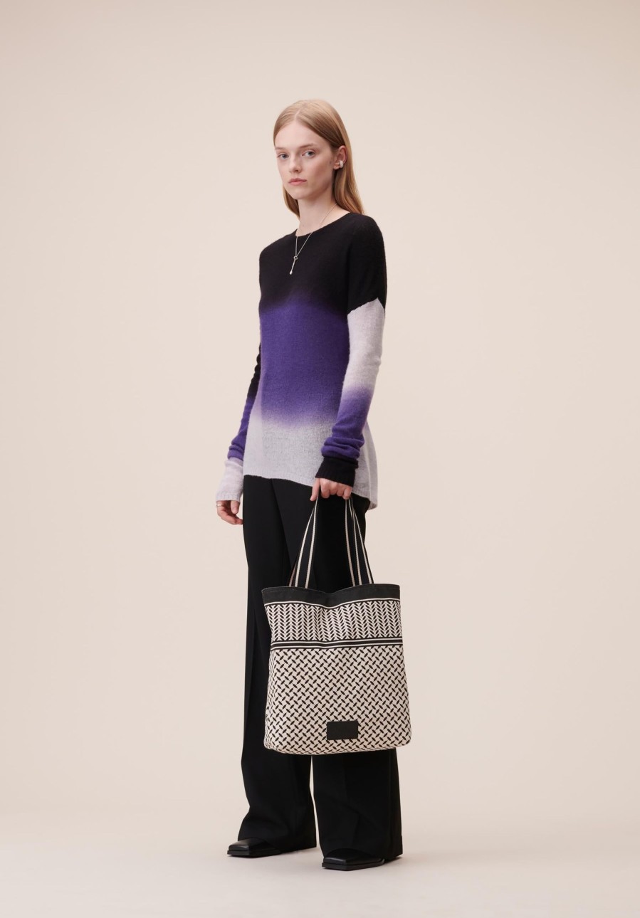 Women Lala Berlin | Tote Carmela Heritage Off-White_Black