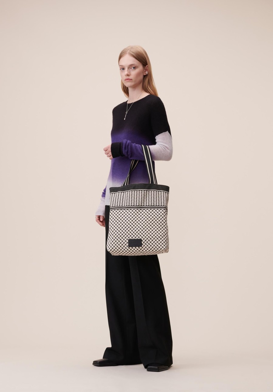 Women Lala Berlin | Tote Carmela Heritage Off-White_Black