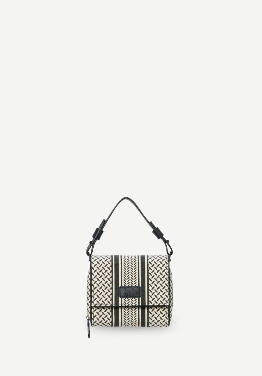 Women Lala Berlin | Crossbody Migrid Heritage Stripe Black