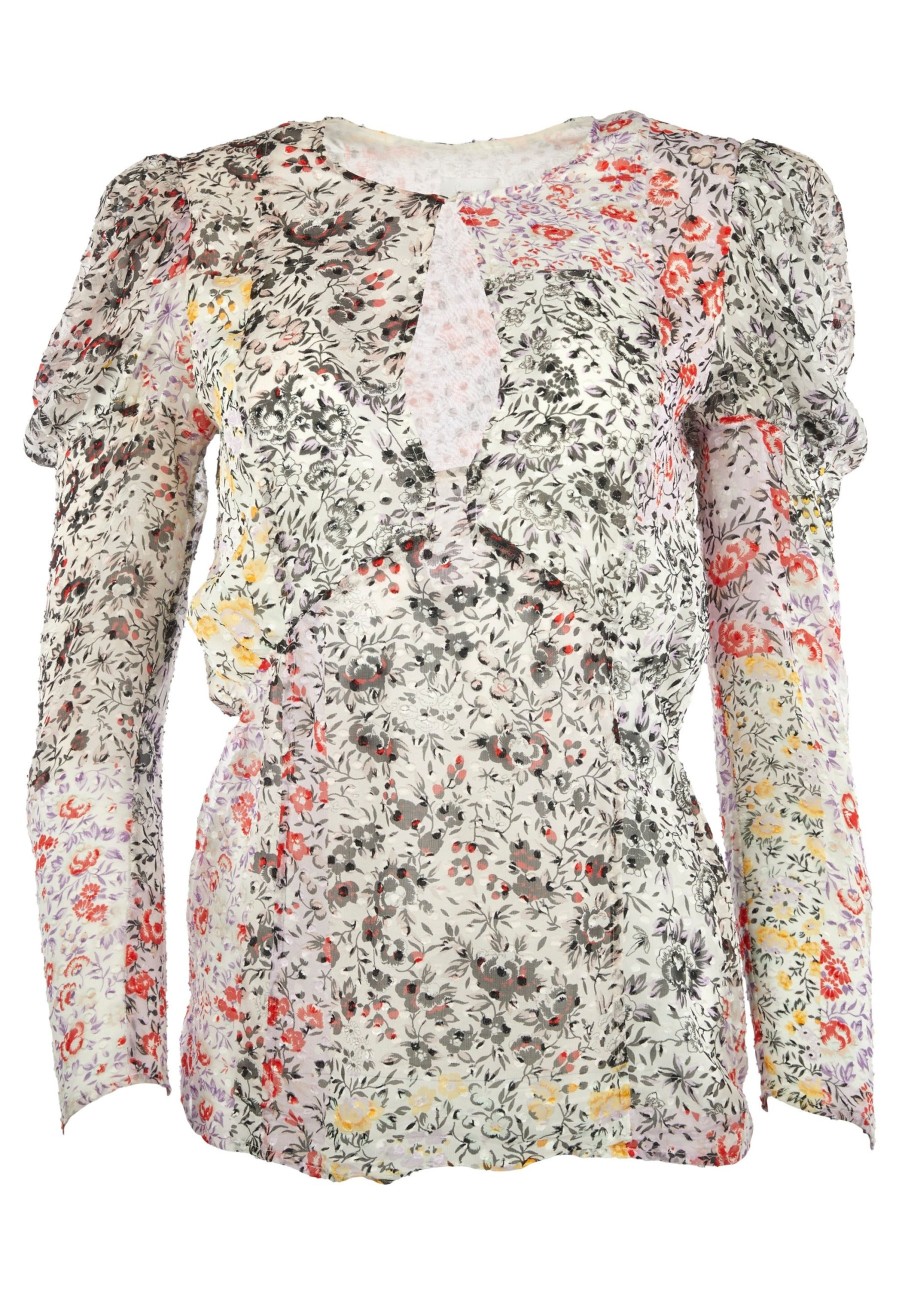 Women Lala Berlin | Pre-Loved Blouse Bellina Patchwork-Xs Oasis Patchwork Flowers