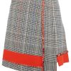 Women Lala Berlin | Pre-Loved Skirt Zurie Check-S Grey Check/Fire Red