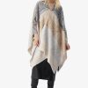 Women Lala Berlin | Poncho Pineo Heritage Star Multicolor