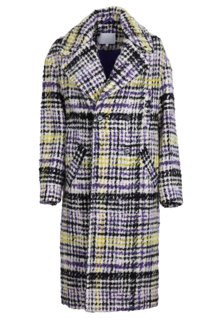 Women Lala Berlin | Pre-Loved Coat Caio-S Boiled Purple Check