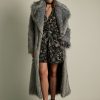 Women Lala Berlin | Coat Odette Fake Fur Silver Fox