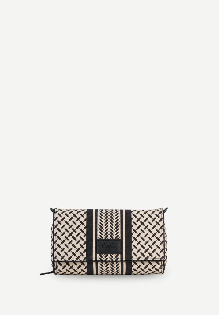 Women Lala Berlin | Crossbody Bag Meya Heritage Stripe Black